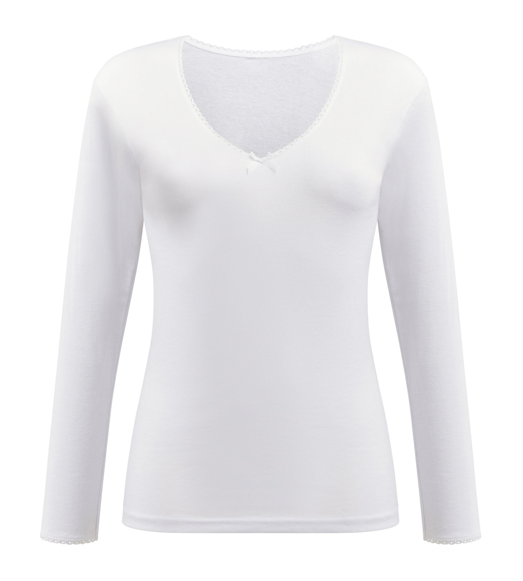 Playtex® Long-sleeved t-shirt in white Thermal Classic