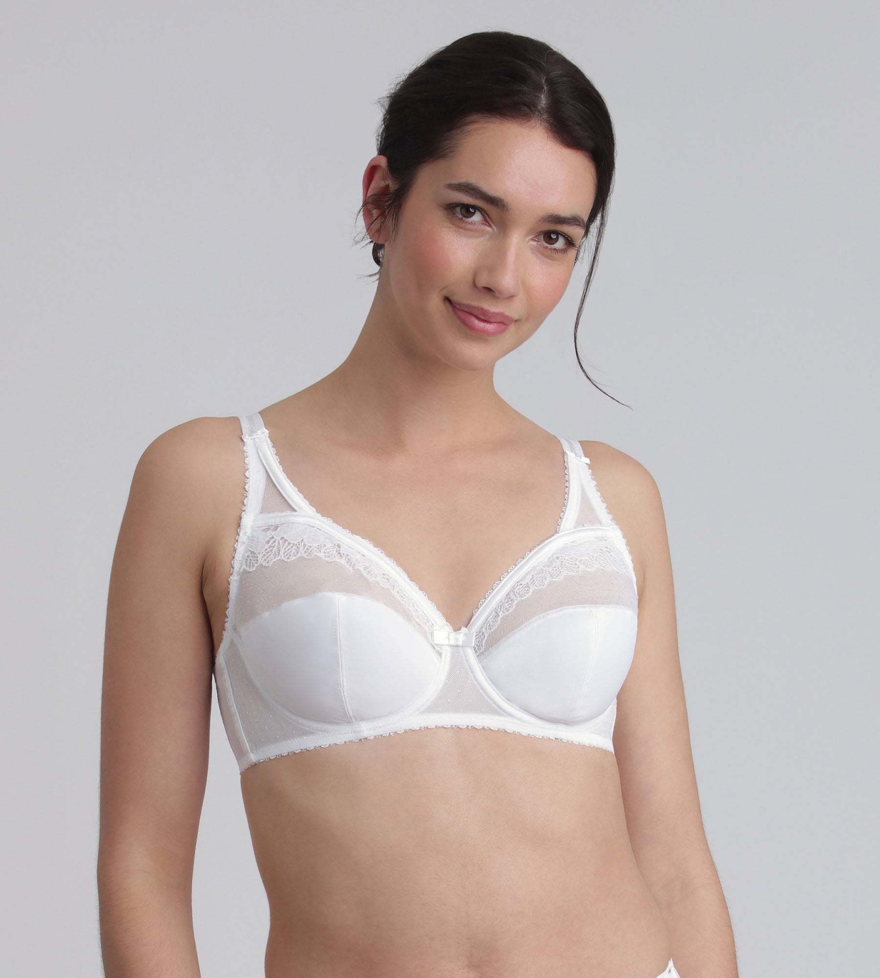 Playtex® Full cup bra in white Classic Micro Support