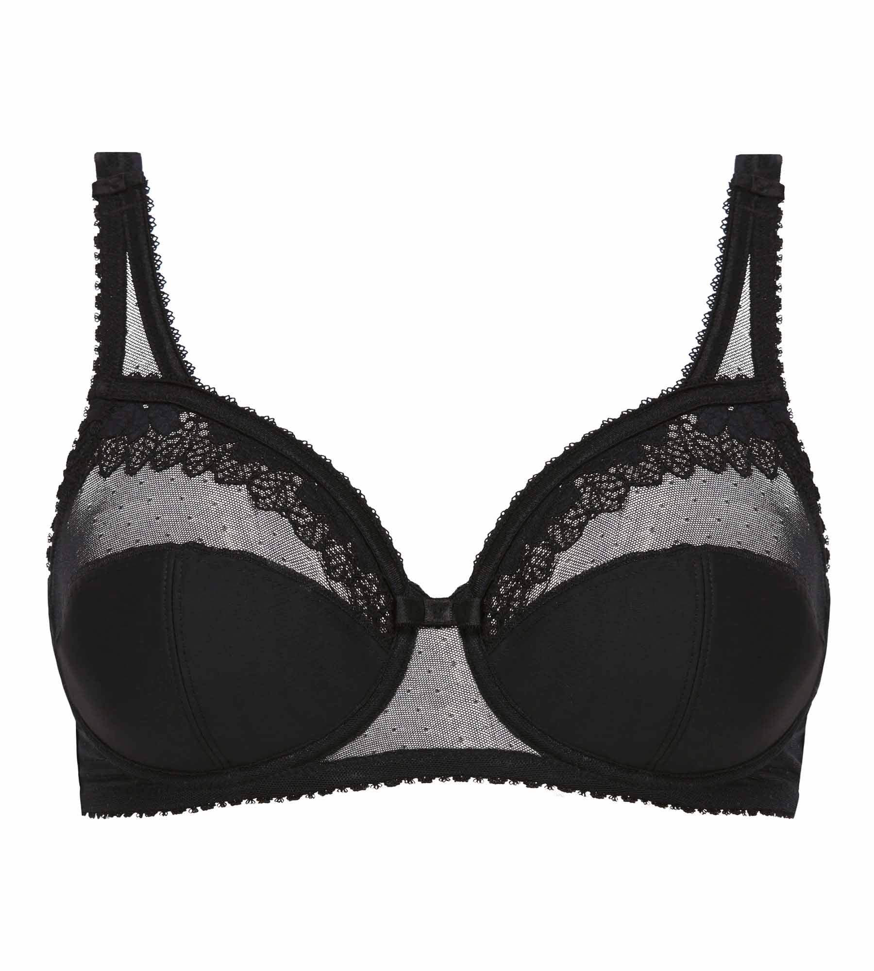 Playtex® Soutien-gorge emboîtant noir Cœur Croisé Microfibre