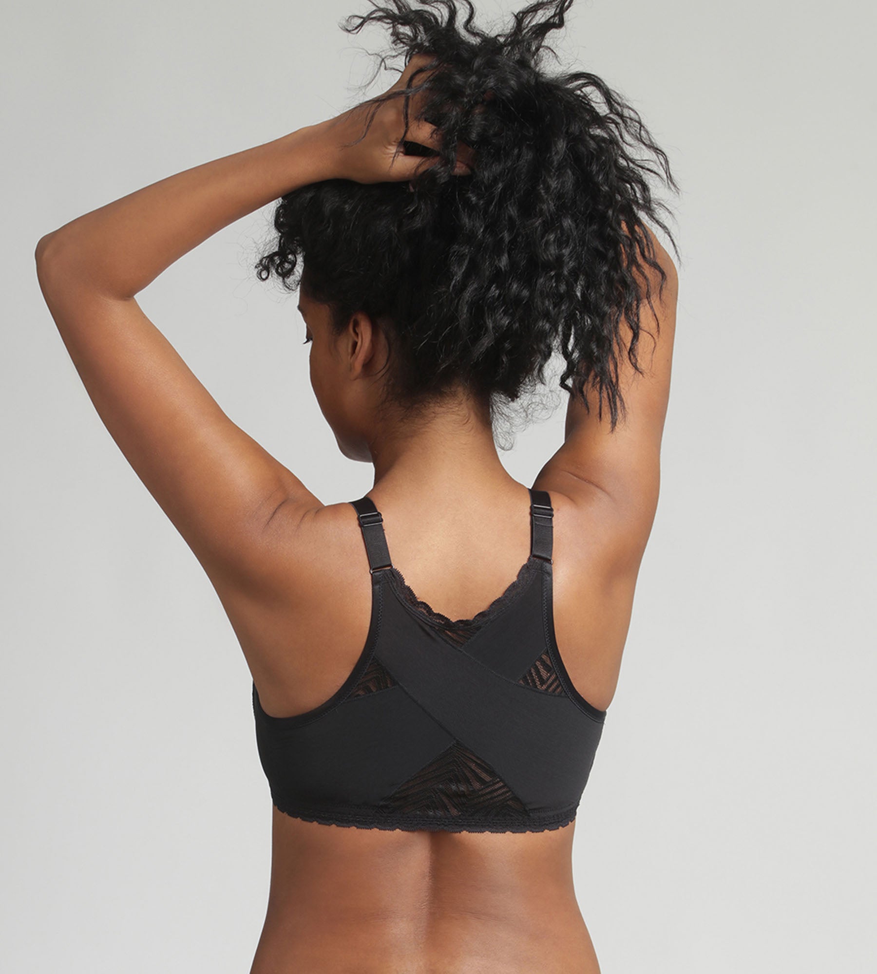 Playtex® Soutien-gorge ouverture devant noir sans armatures Ideal Posture