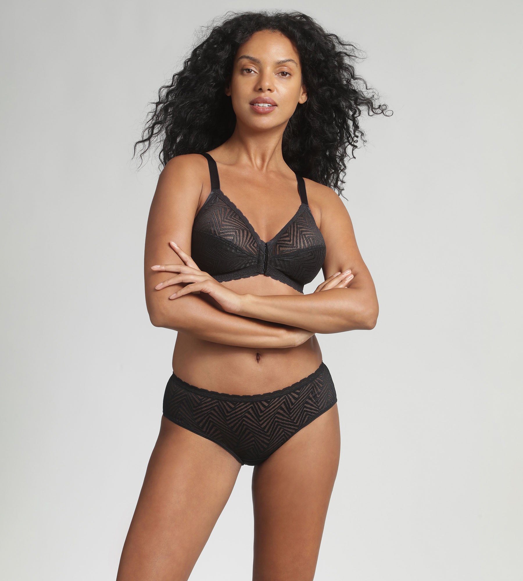 Playtex® Soutien-gorge ouverture devant noir sans armatures Ideal Posture