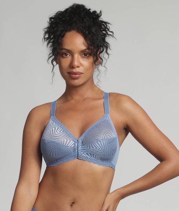 Playtex® Sujetador apertura delantera azul océano sin aros Ideal Posture
