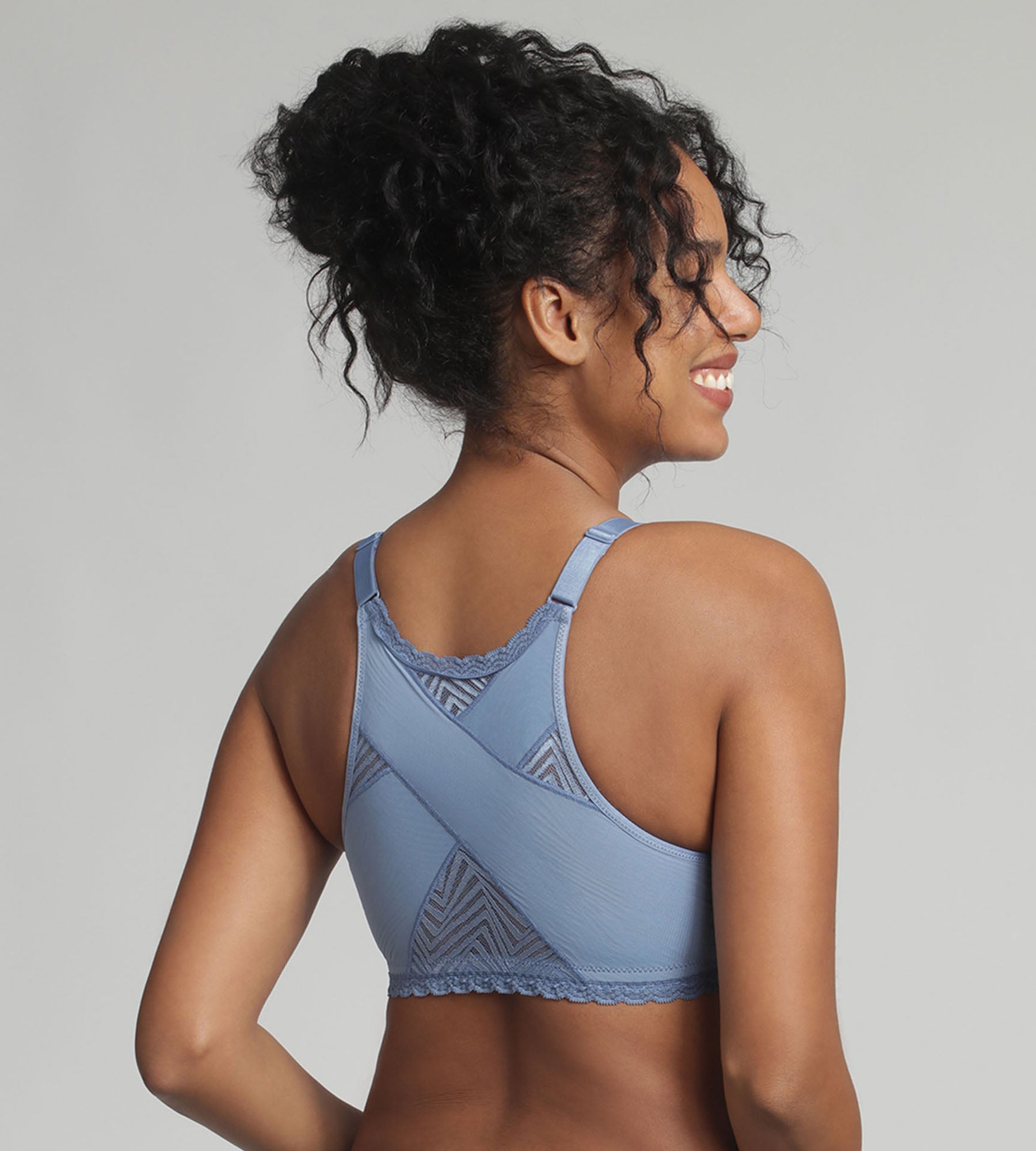 Playtex® Sujetador apertura delantera azul océano sin aros Ideal Posture