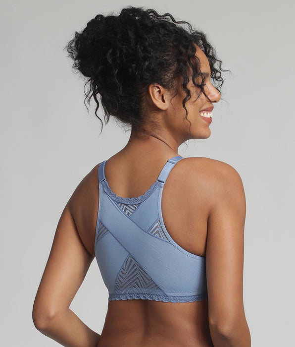 Playtex® Soutien-gorge ouverture devant emboîtant bleu océan sans armatures Ideal Posture