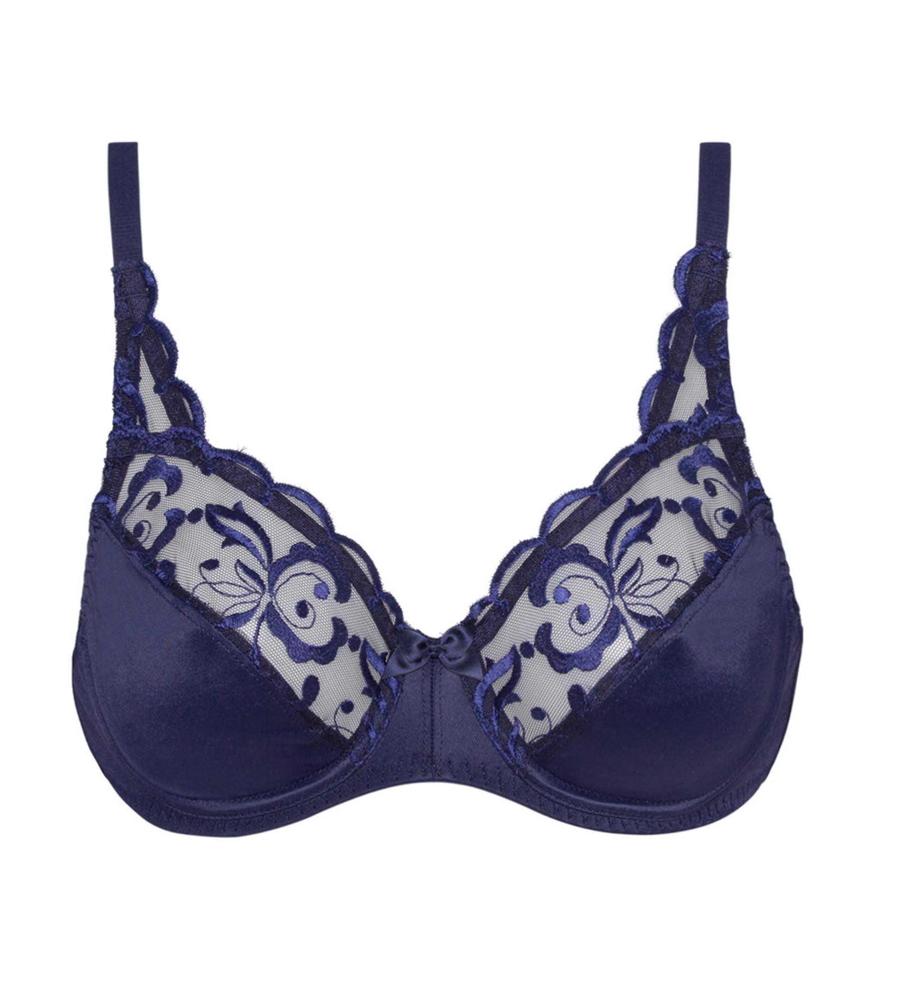 Playtex® Soutien-gorge emboîtant bleu marine Essential Elegance Broderie