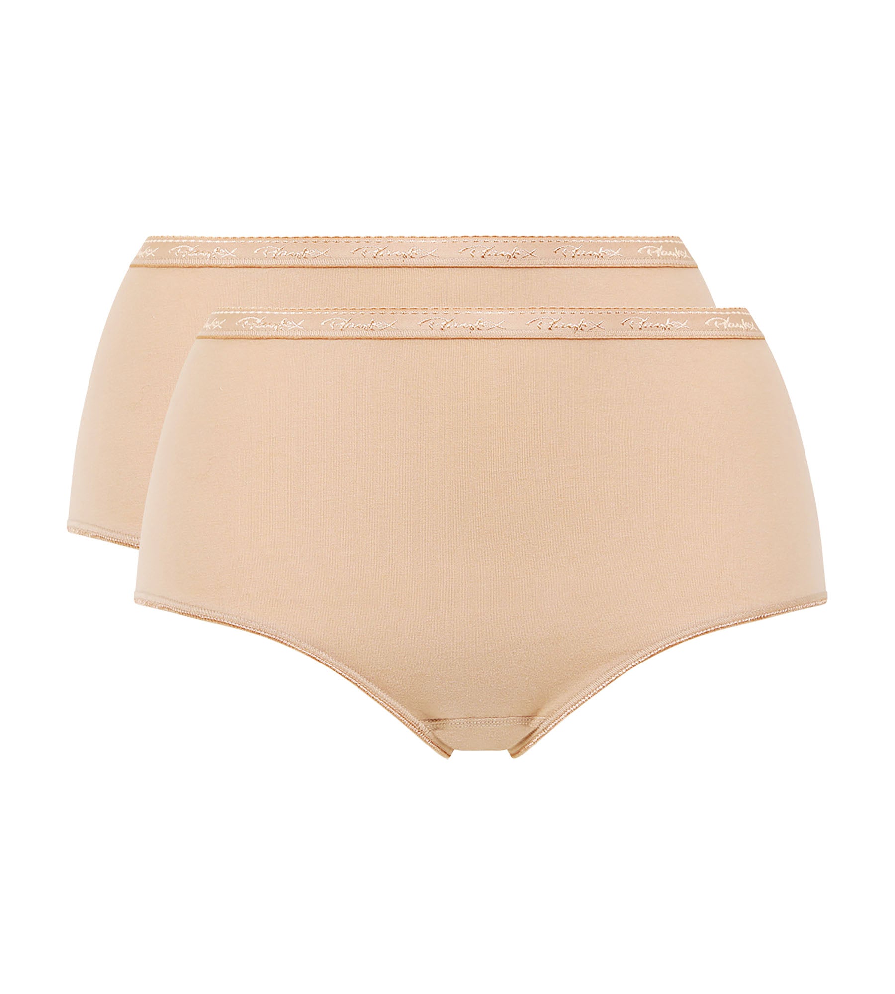 Playtex® Lot de 2 culottes beiges Coton Bio
