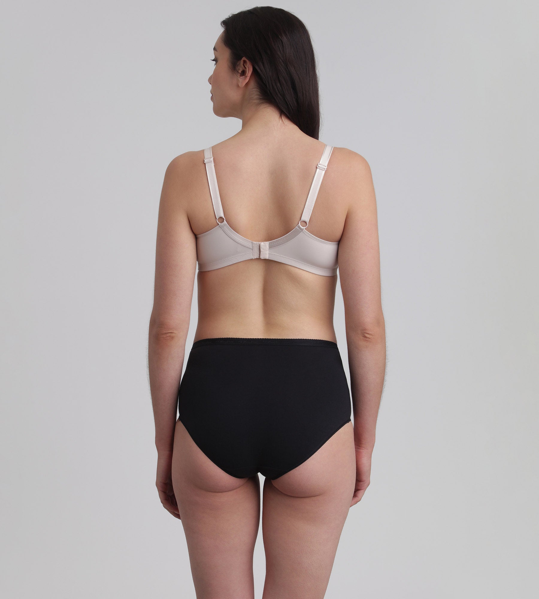 Playtex® Pack of 2 full knickers in black Organic Cotton