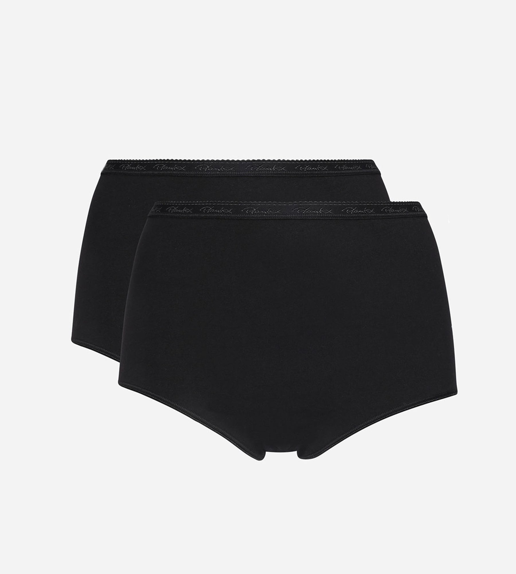 Playtex® Pack of 2 full knickers in black Organic Cotton