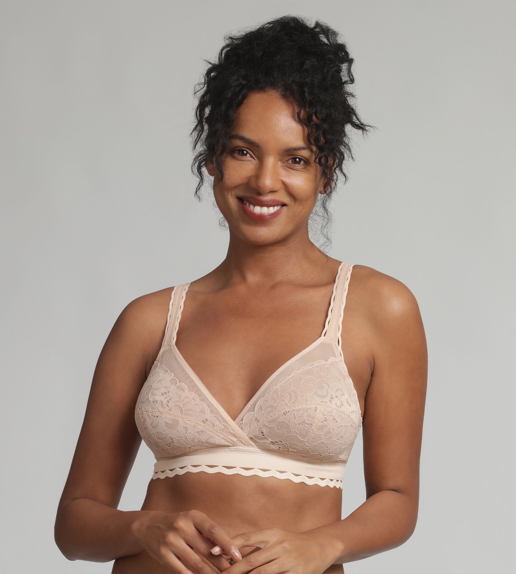 Playtex® Non-wired bra in beige Recycled Classic Lace Support