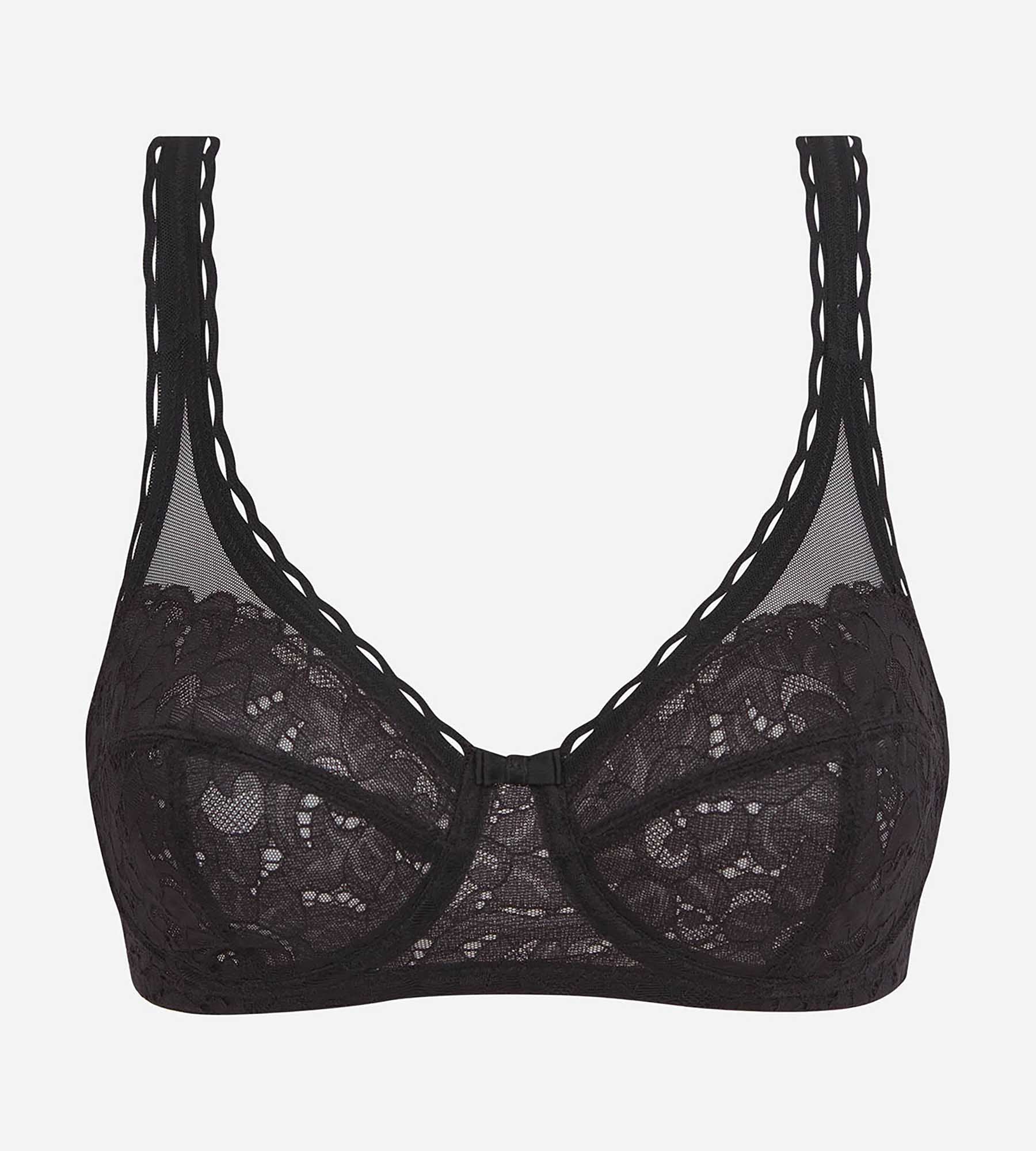 Playtex® Underwired bra in black Recycled Classic Lace Support