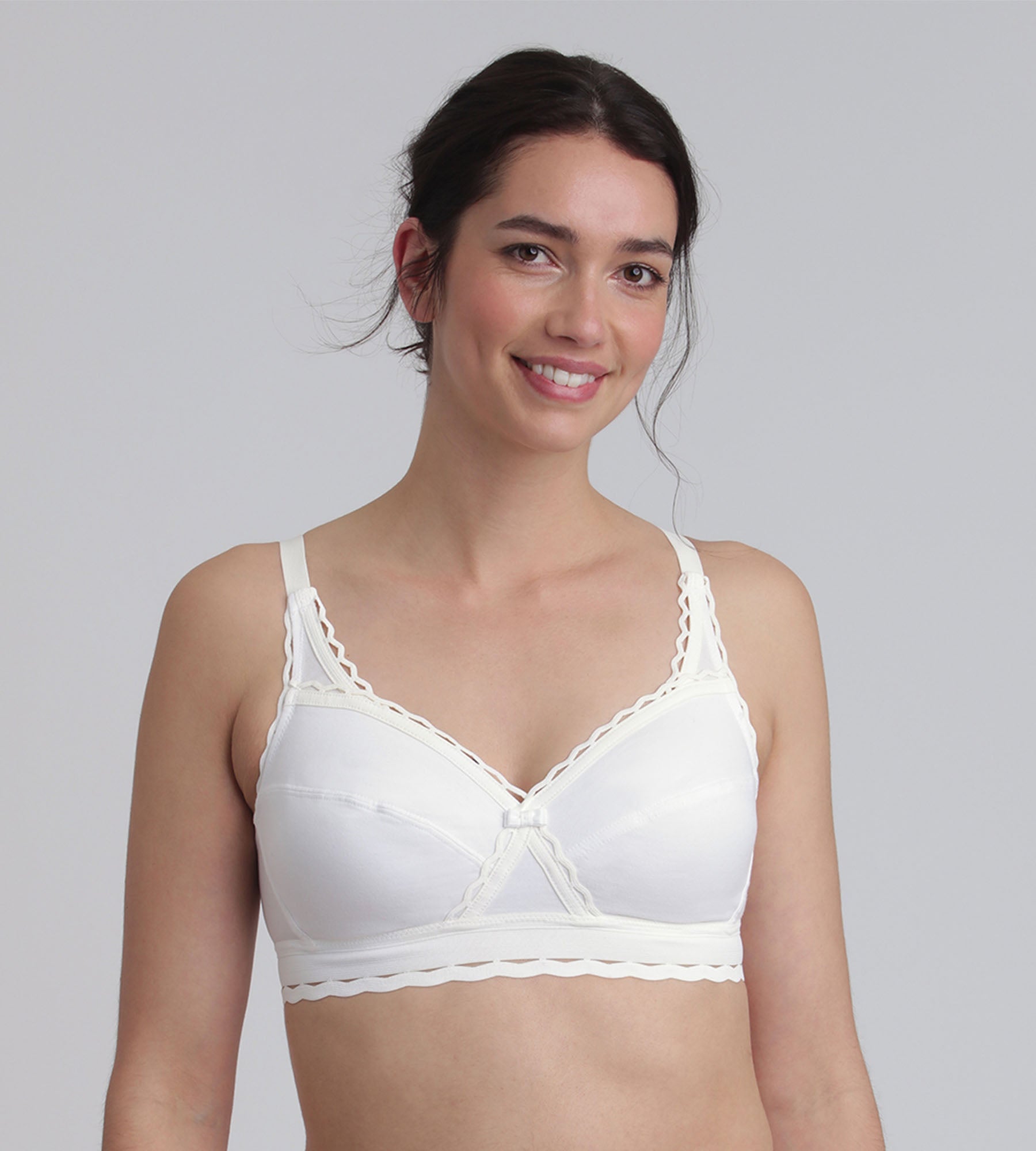 Playtex® Non-wired bra in white Recycled Classic Cotton Support