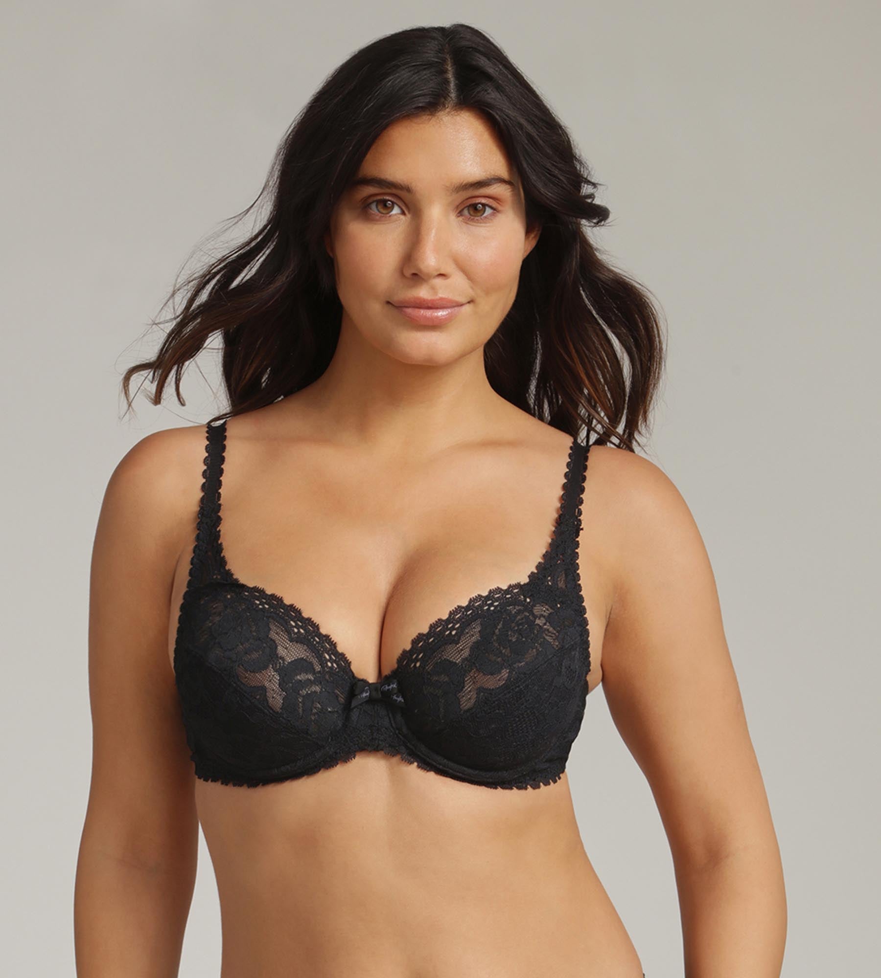 Playtex® Underwired bra in black Flower Elegance Recycled