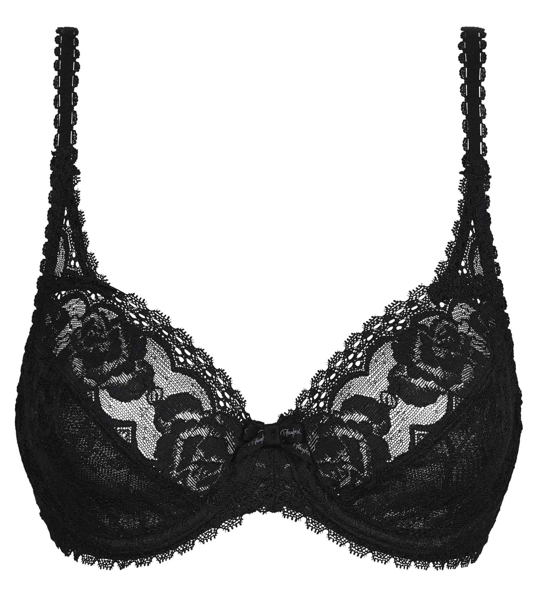 Playtex® Underwired bra in black Flower Elegance Recycled