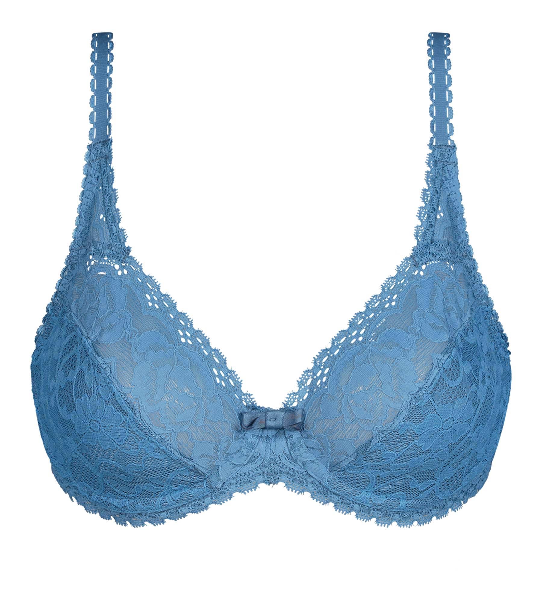 Playtex® Underwired bra in ocean blue Flower Elegance Recycled