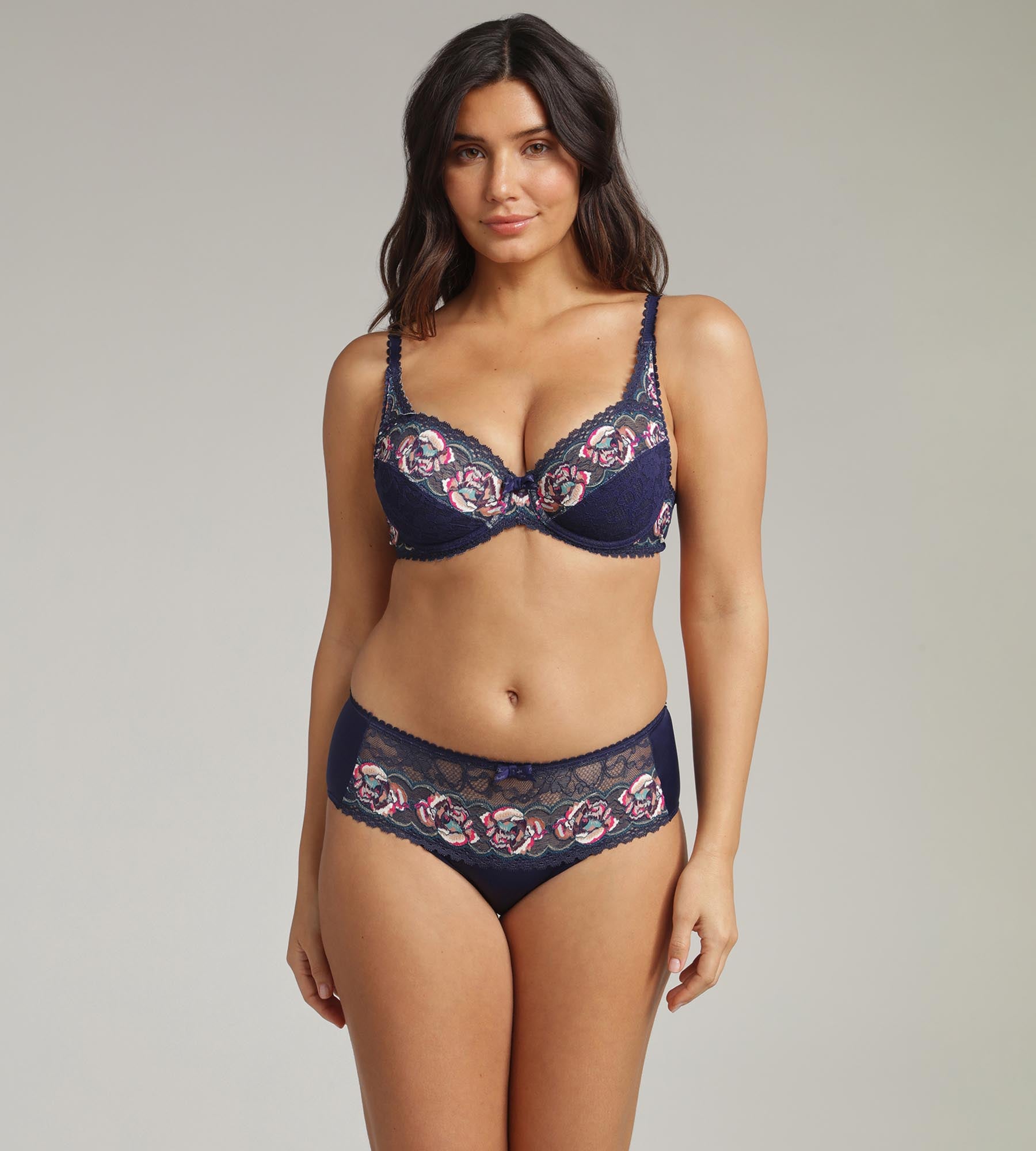 Playtex® Midi knickers in floral blue Flower Elegance Recycled