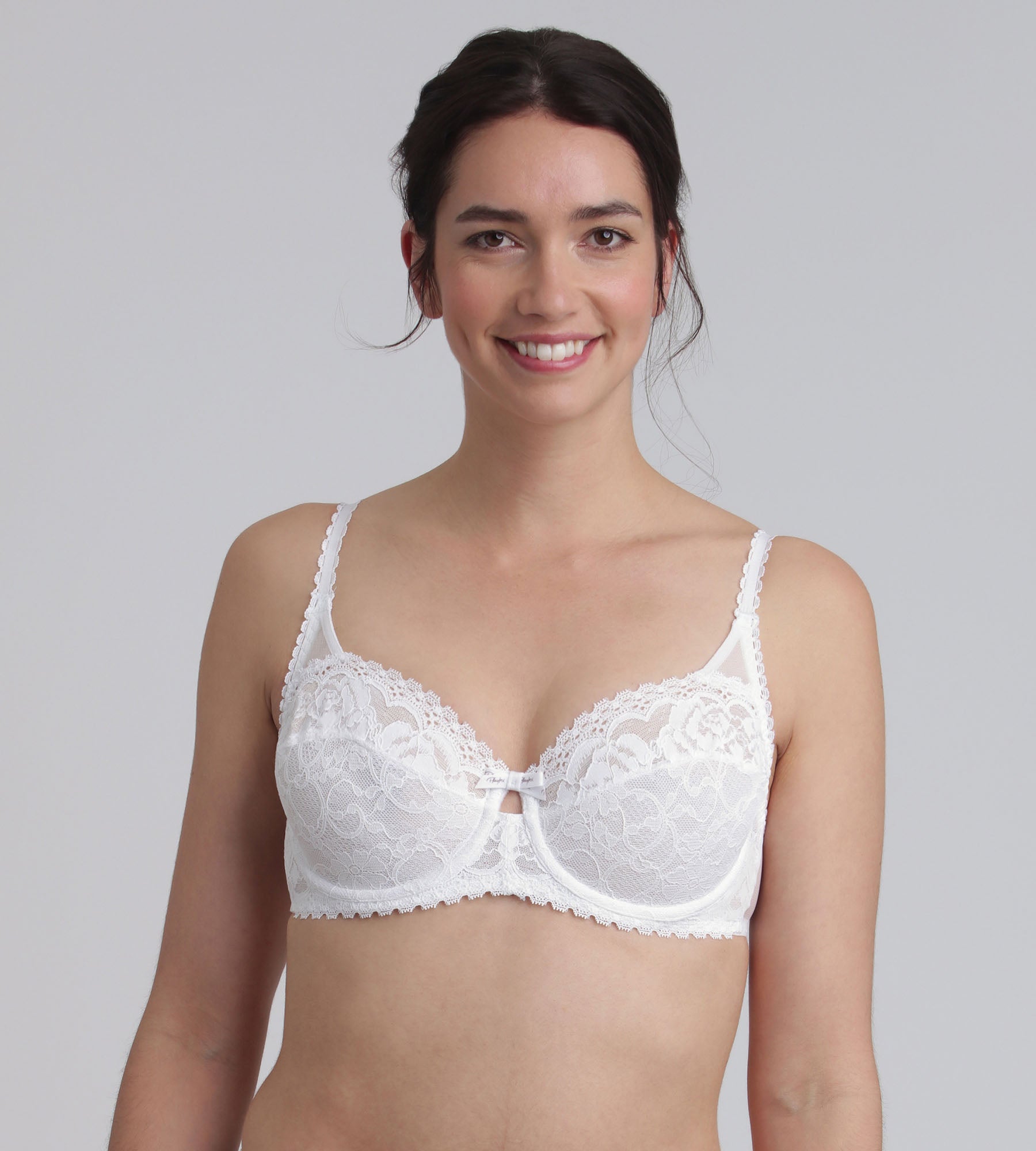 Playtex® Balcony bra in white Flower Elegance Recycled