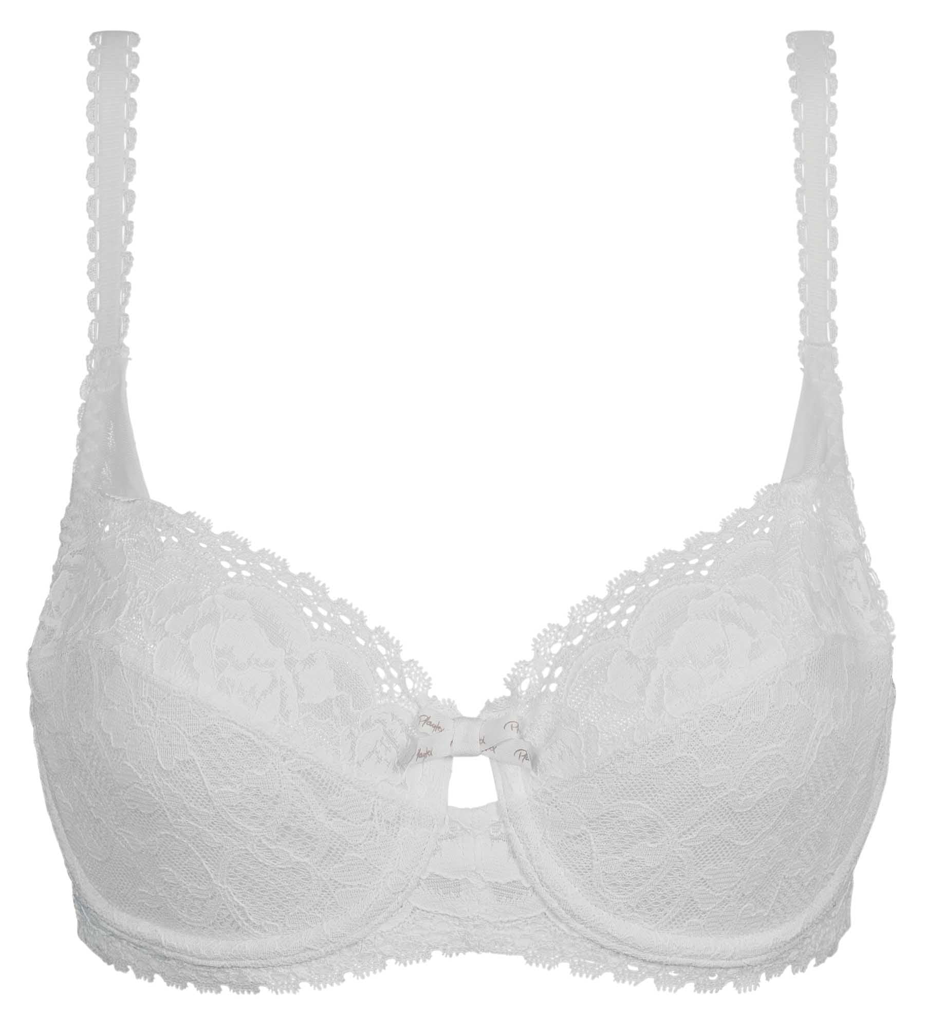Playtex® Balcony bra in white Flower Elegance Recycled