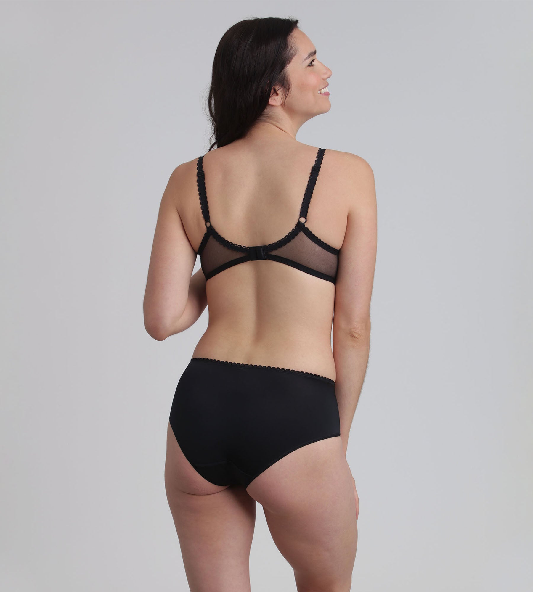Playtex® Balcony bra in black Flower Elegance Recycled