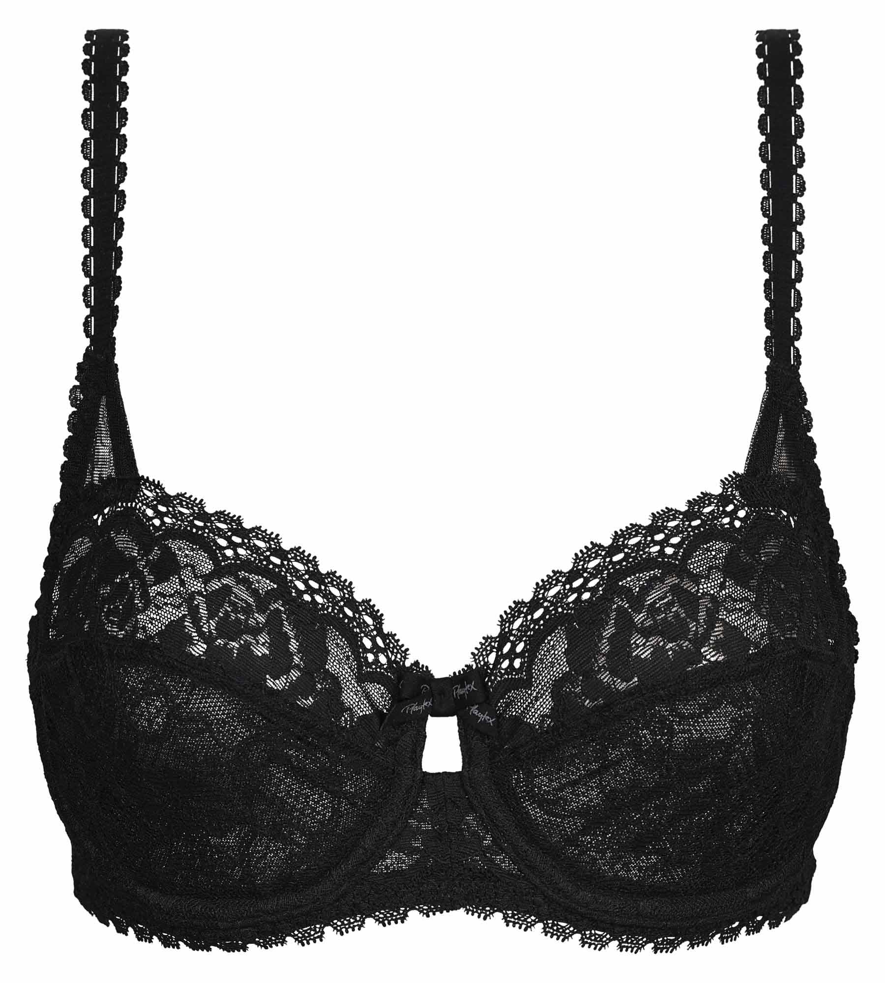 Playtex® Balcony bra in black Flower Elegance Recycled