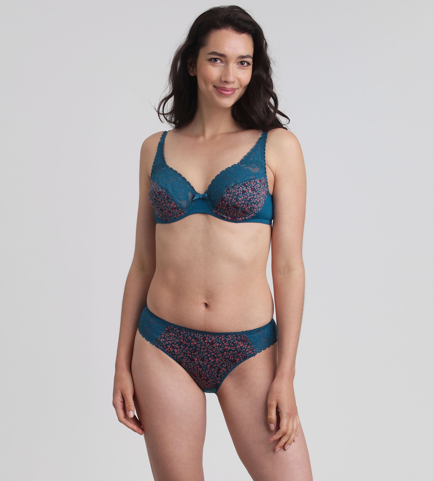Playtex® Braga estampado verde Flower Elegance Micro Reciclado