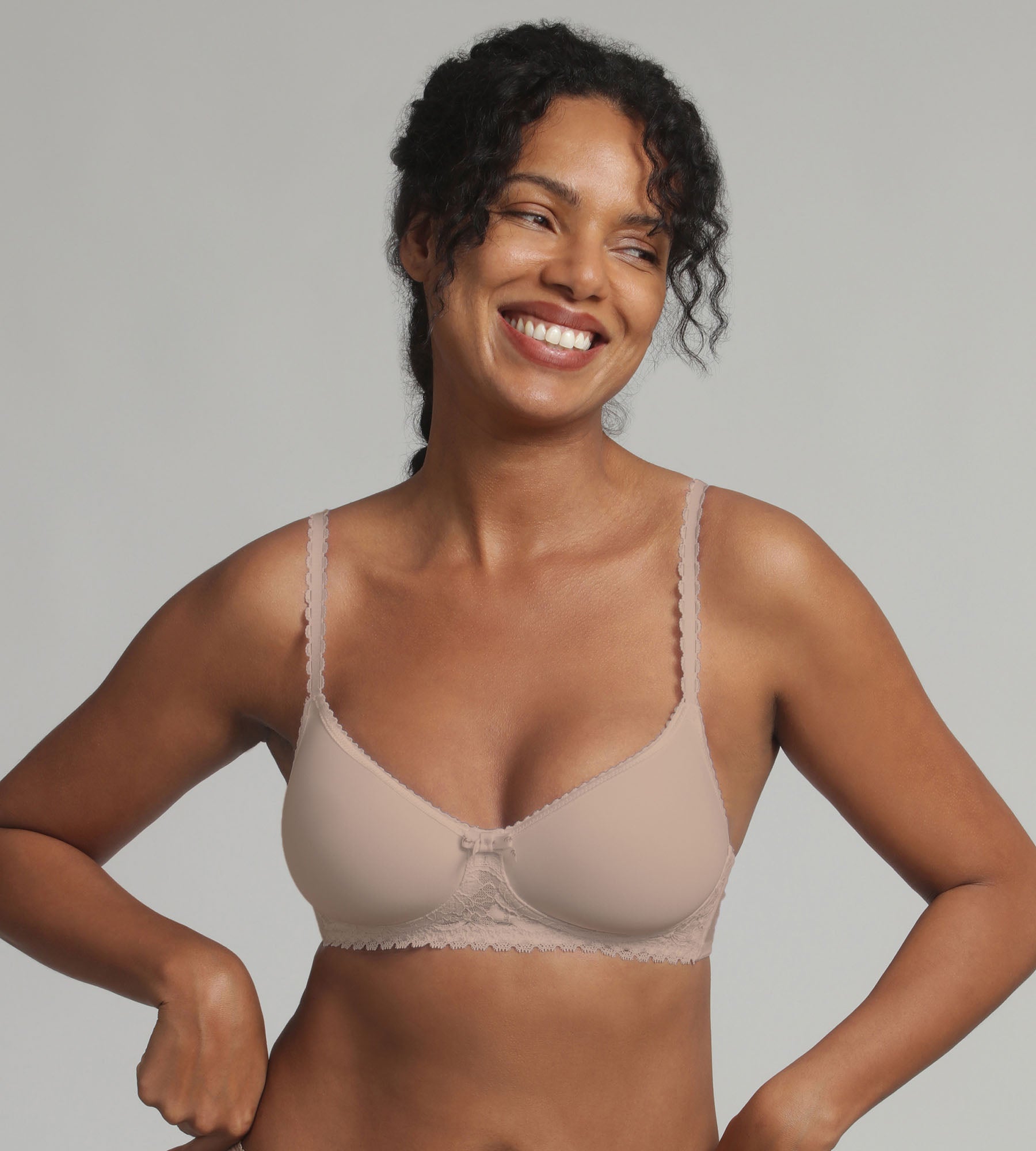 Playtex® Non-wired bra in beige Flower Elegance Recycled