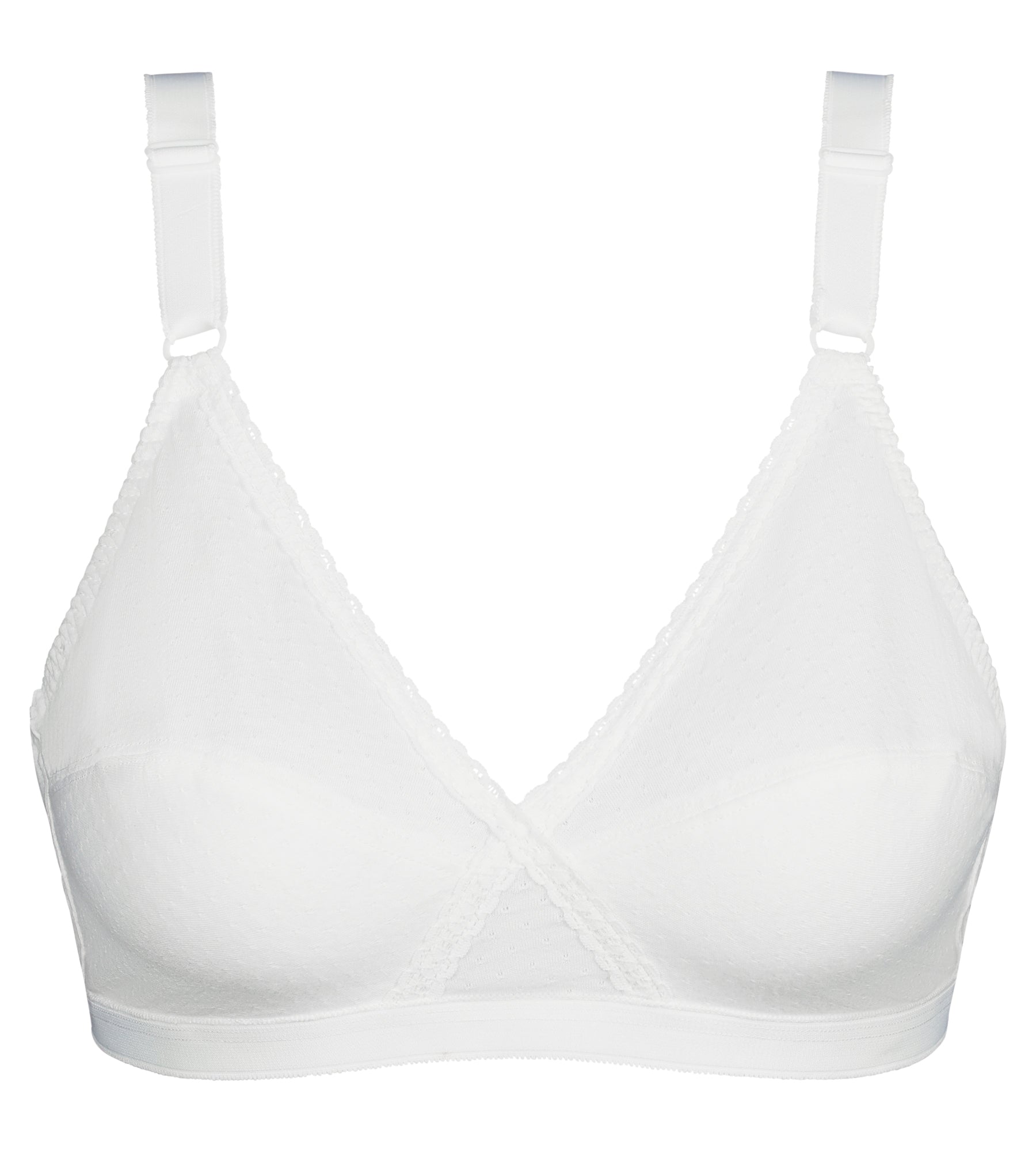 Playtex® Non-wired bra in white Essential Support Cotton