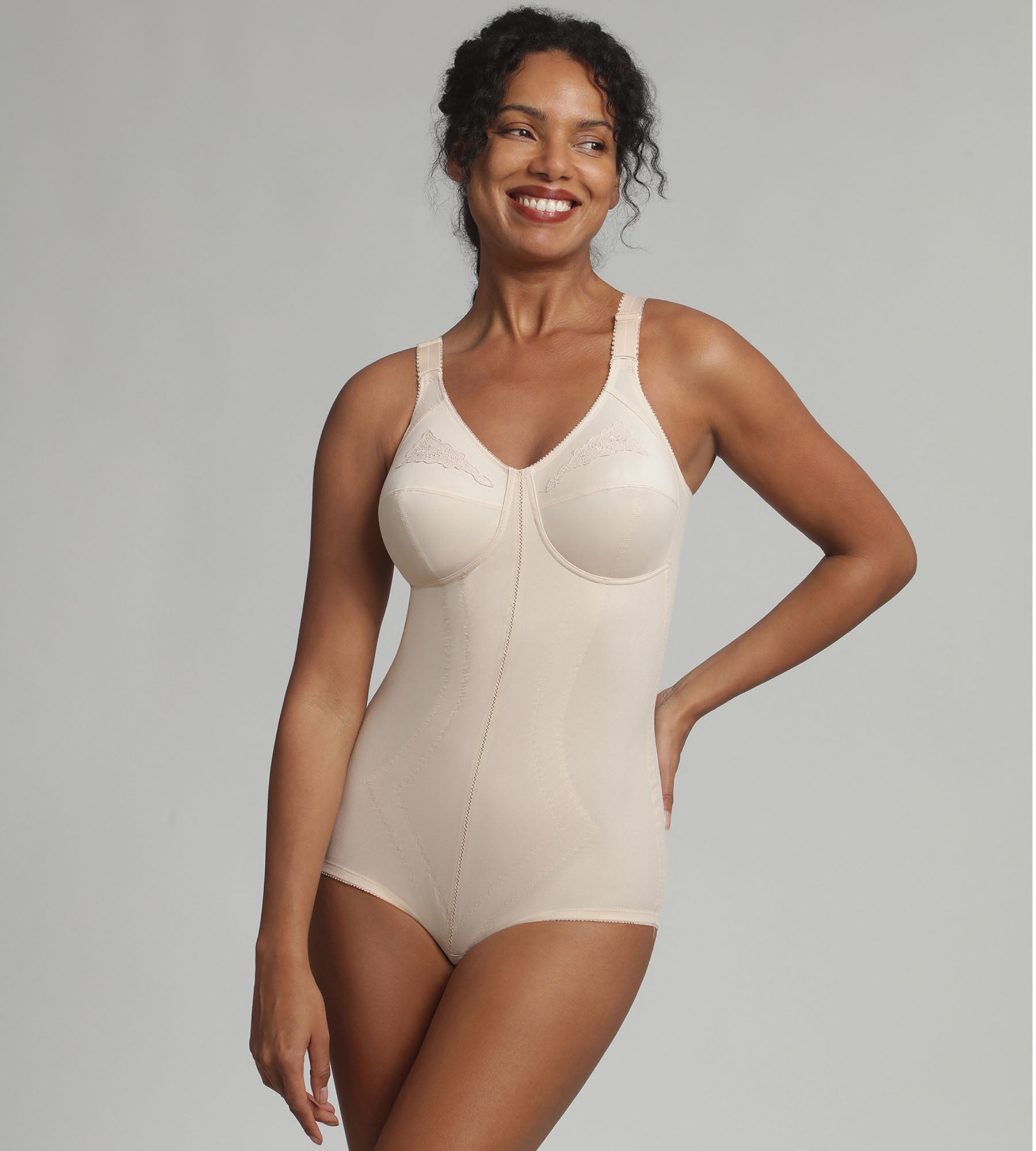 Playtex® All-in-one body in beige I Can't Believe It's a Girdle