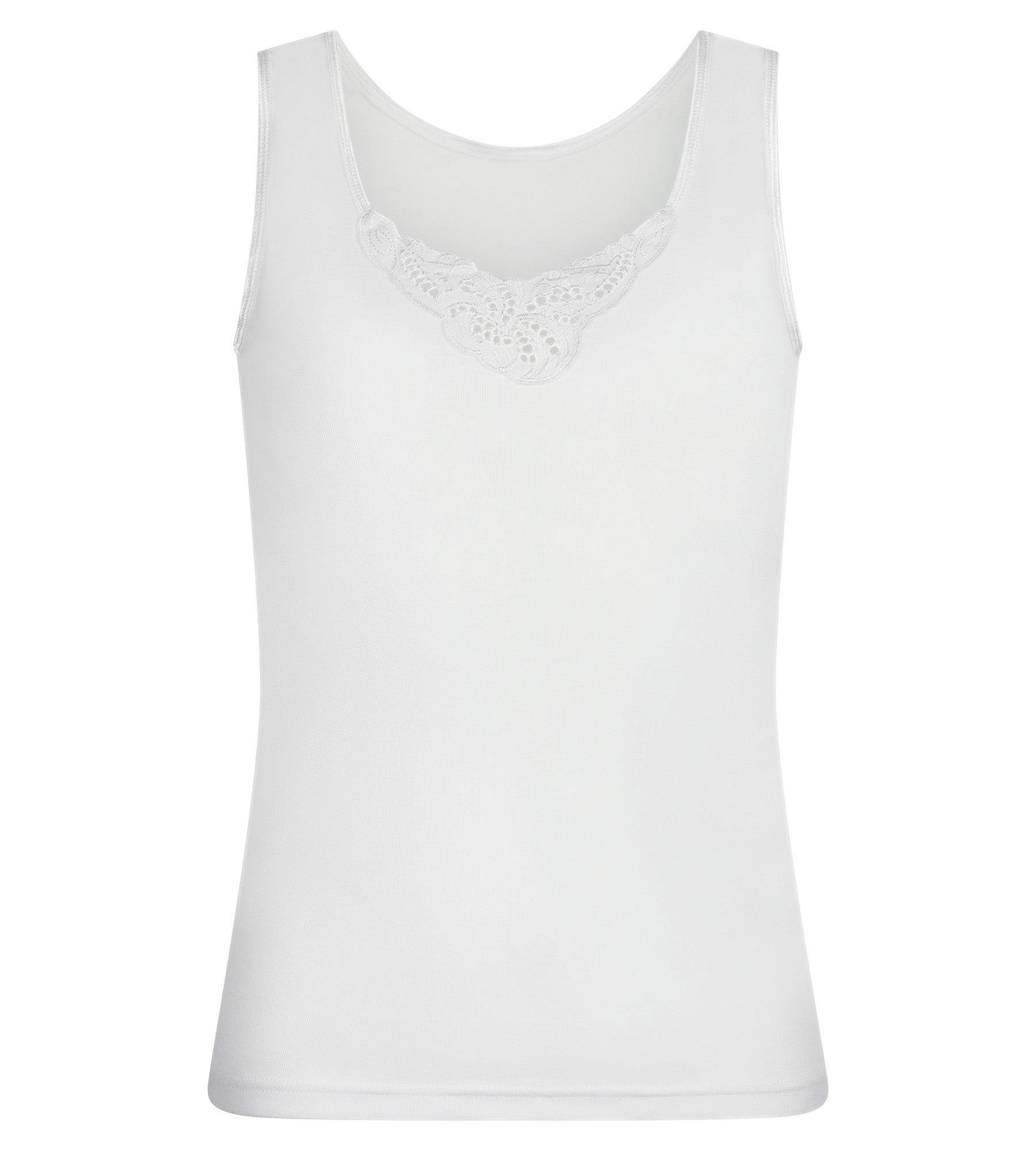 Playtex® Tank top in white Cotton Feminine