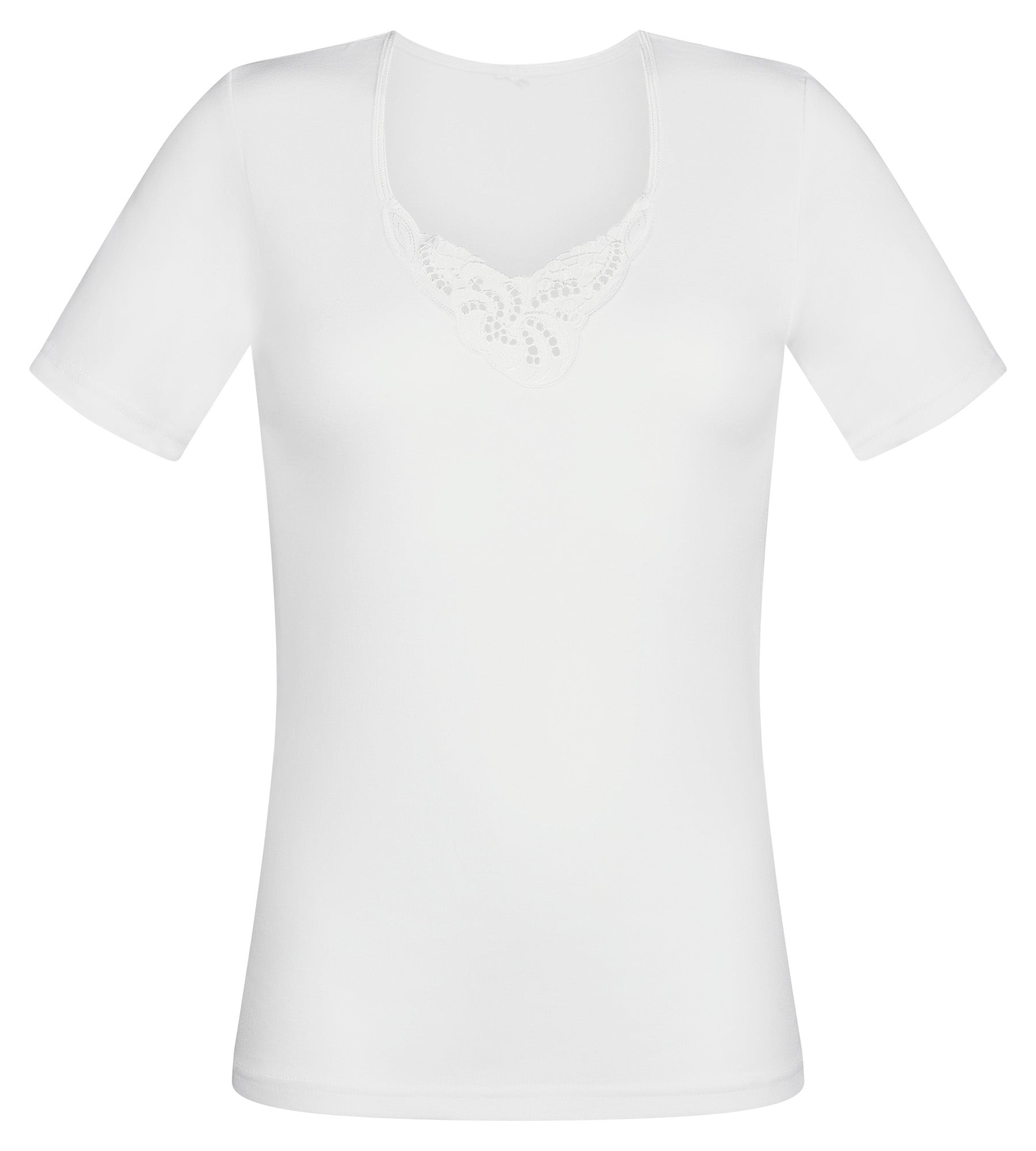 Playtex® Short-sleeved t-shirt in white Cotton Feminine