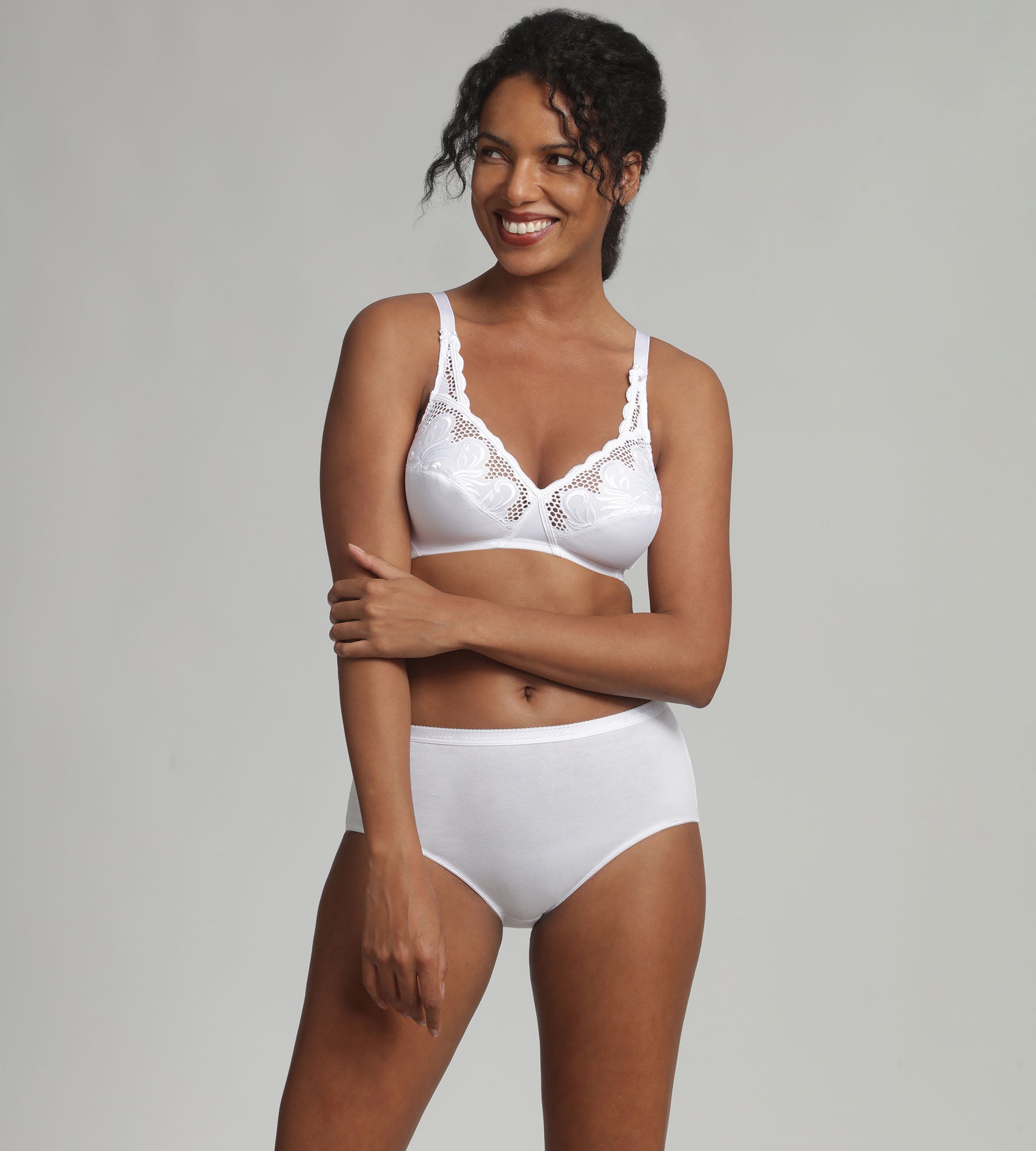 Playtex® Soutien-gorge sans armatures broderie blanc Cœur Croisé Modern Tricot