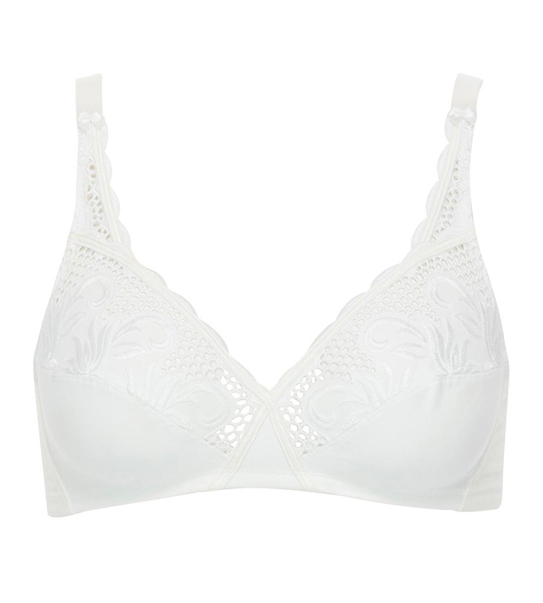 Playtex® Soutien-gorge sans armatures broderie blanc Cœur Croisé Modern Tricot