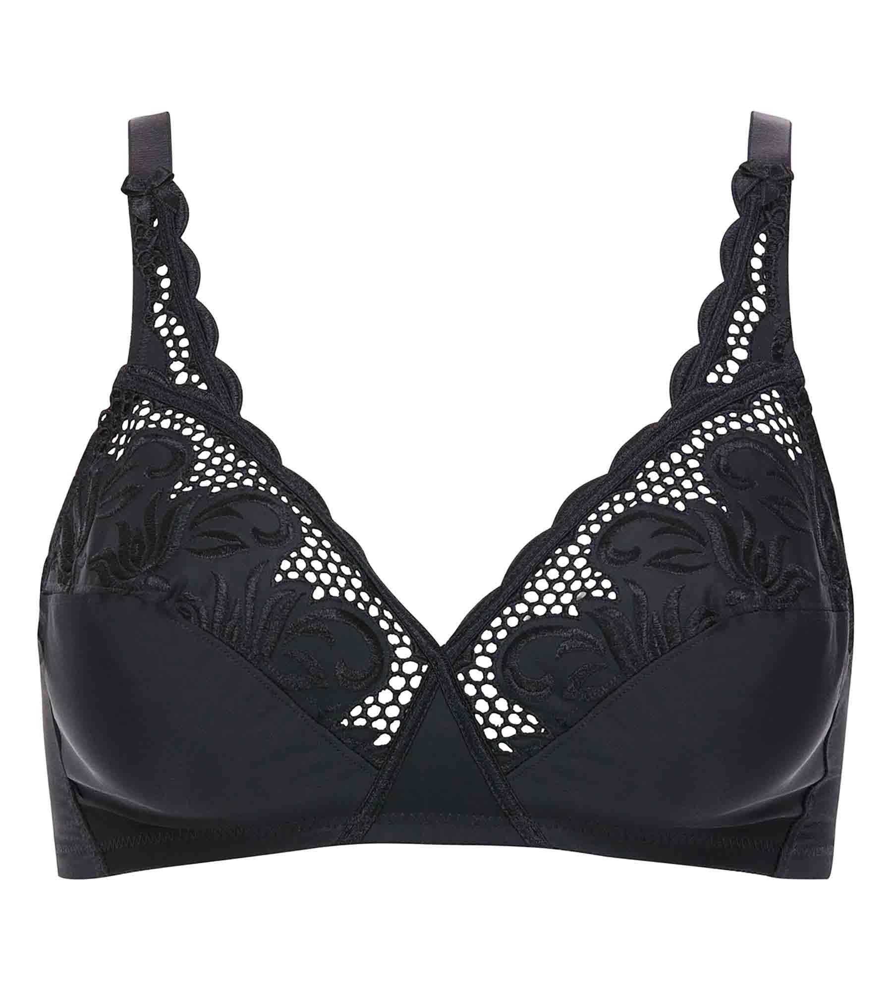 Playtex® Non-wired bra in black Cross your Heart Modern Tricot