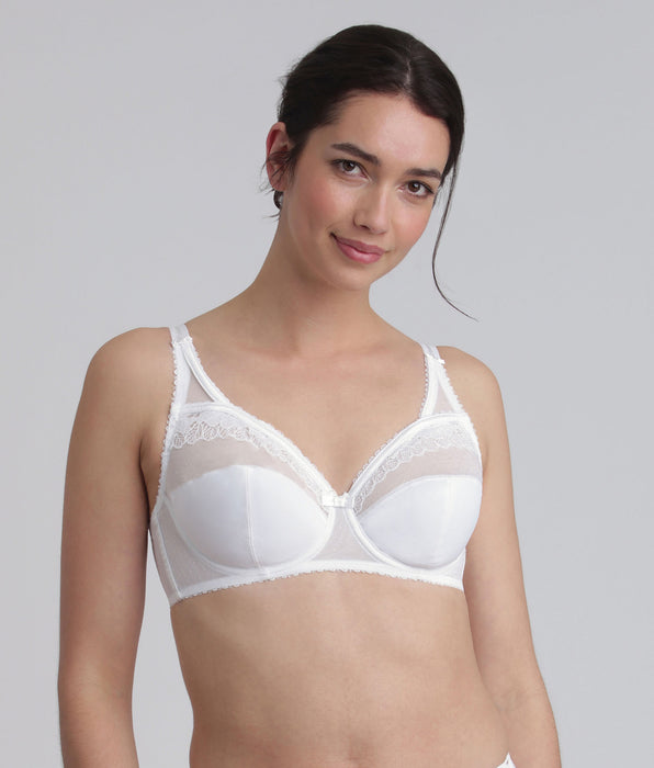Playtex® Full cup bra in white Classic Micro Support
