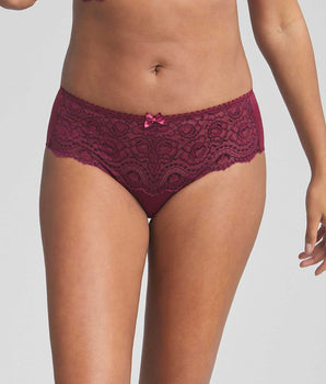 Midi knickers in plum Flower Elegance