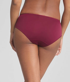 Midi knickers in plum Flower Elegance