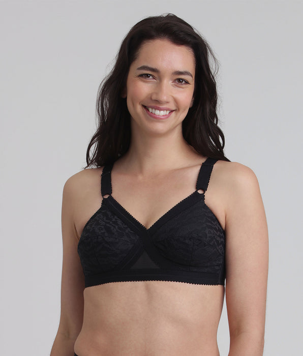 Playtex® Soutien-gorge sans armatures noir Cœur Croisé 556