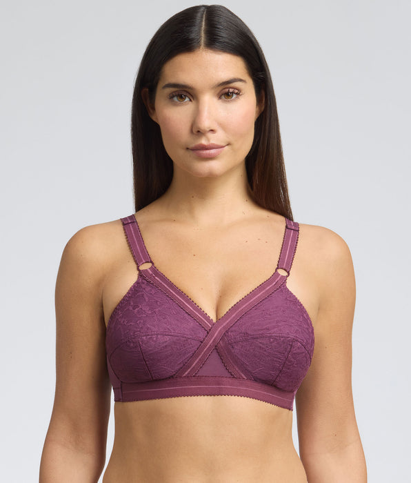 Playtex® Non-wired bra in plum Cross Your Heart 556