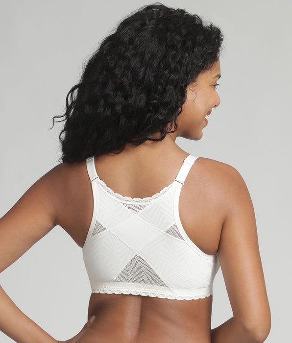 Playtex® Non-wired front closure bra in ivory Ideal Posture