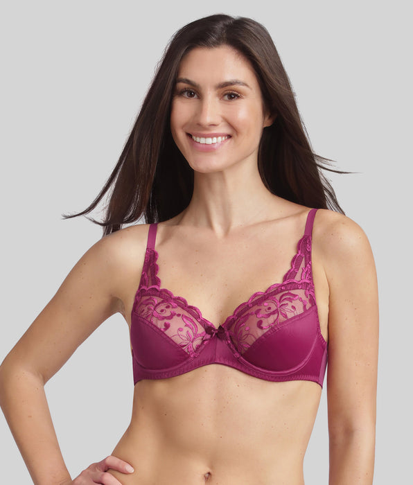 Playtex® Underwired bra in imperial purple Essential Elegance Embroidery