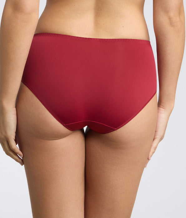 Playtex® Midi knickers in red velvet Essential Elegance Embroidery