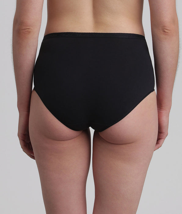 Playtex® Lot de 2 culottes taille haute noires Coton Bio