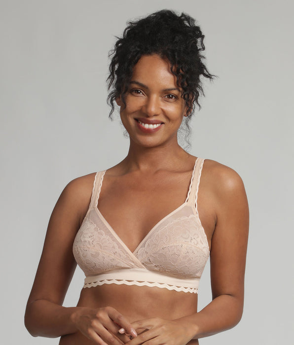 Playtex® Soutien-gorge sans armatures beige Cœur Croisé Féminin Recyclé