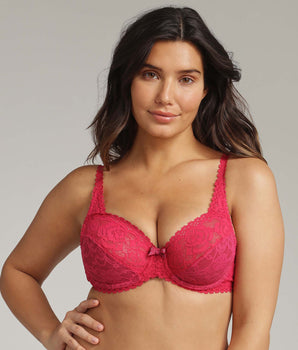 Underwired bra in sweet begonia Flower Elegance Recycled