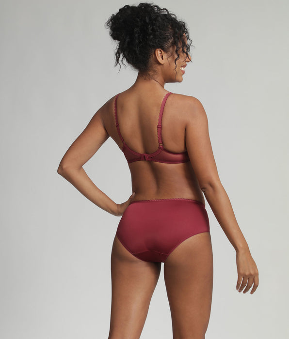 Playtex® Midi knickers in black cherry Flower Elegance Recycled