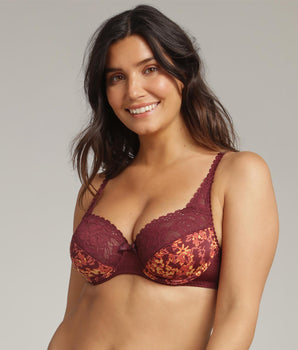 Underwired bra in boheme winter Flower Elegance Micro Recycled