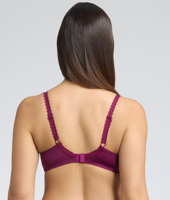 Playtex® Underwired bra in purple floral print Flower Elegance Micro Recycled