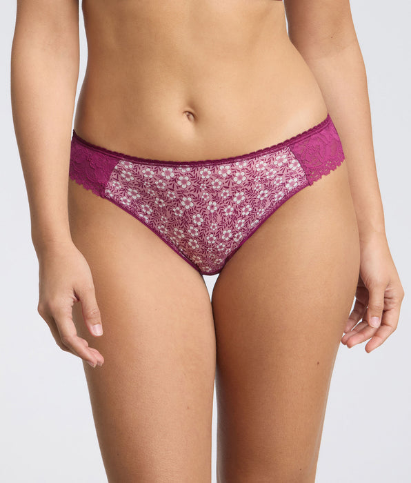 Playtex® Bikini knickers in purple floral print Flower Elegance Micro Recycled