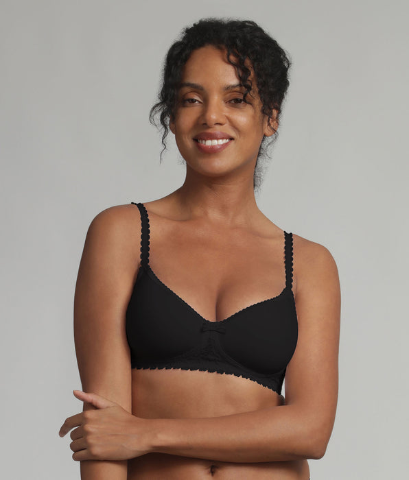 Playtex® Non-wired bra in black Flower Elegance Recycled