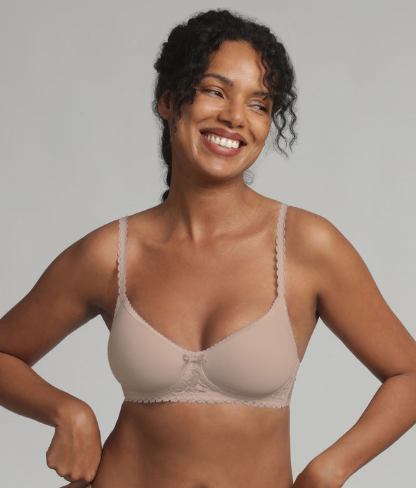 Soutien-gorge emboîtant blanc Flower Elegance Micro Recyclé Soutien-gorge emboîtant blanc Flower Elegance Micro Recyclé
