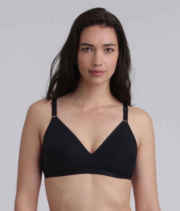 Playtex® Soutien-gorge sans armatures noir Essential Support Coton